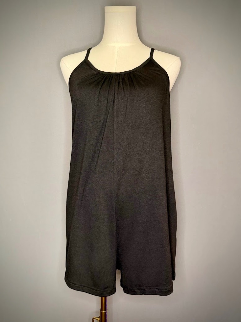 Nwt Blaiuo Black Sleeveless Pocket Romper Casual Lounge Jumpsuit Size Small